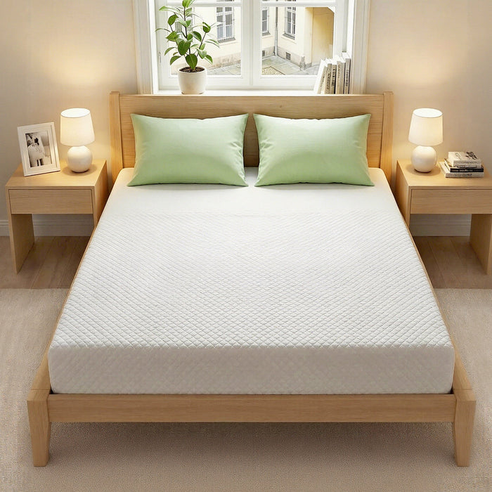 IULULU 8 Inch Gel Memory Foam Mattress, Graphene Cooling Fabric, Fiberglass-Free Bed in a Box, King