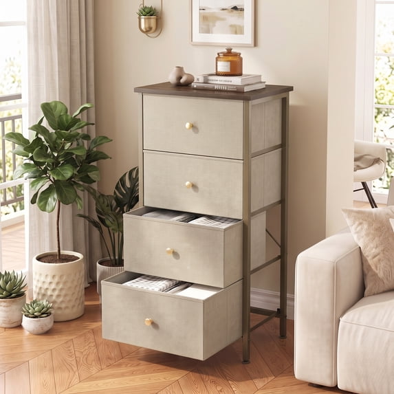 4/5/7/8/9 Drawer Dresser, TINKLE WELL Wide Fabric Storage Chest for Bedroom, Living Room, Closet