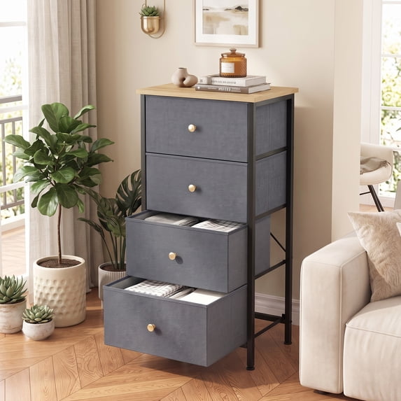 4/5/7/8/9 Drawer Dresser, TINKLE WELL Wide Fabric Storage Chest for Bedroom, Living Room, Closet