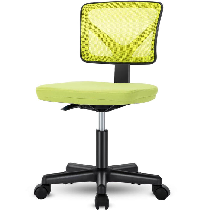 Sybels Adjustable Mesh Office Chair - Padded Seat, Low Back Support, 360° Swivel & Smooth Rolling Casters,