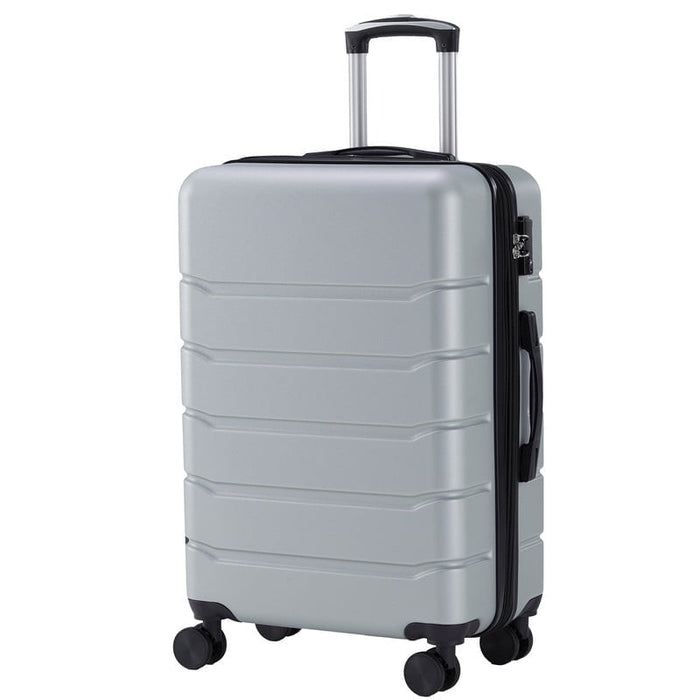 Taoset 28 Inch Luggage Suitcase with TSA Lock, Lightweight Hardside Rolling Suitcase with Spinner Wheels, Expandable Lightweight Luggage, Light Gray