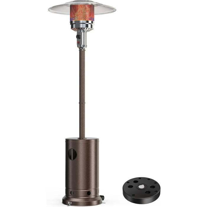 Betcozy Outdoor Propane Heater, 48,000 BTU Steel Heaters with Auto-off Protection System，Outdoor Heaters with Wheels
