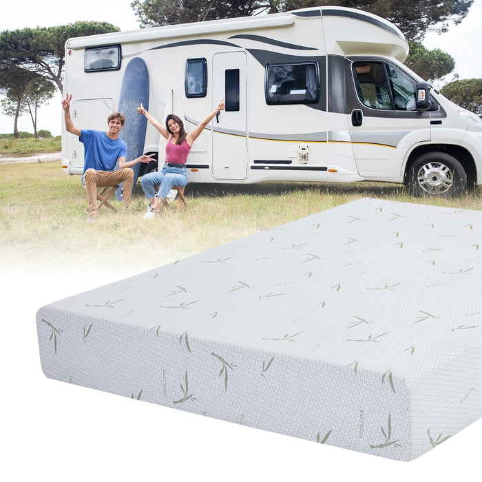 Blorly 10 inch King Size Mattress for RVs, Cooling Memory Foam Mattress, Campers Trailers Mattress in a box, CertiPUR-US Certified