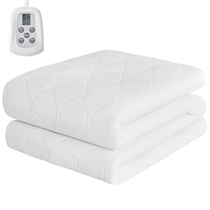 Blorly Heated Mattress Pad, Full Size Washable Mattress Pad with 10 Heating Levels and Timer, ETL Certified Comfy Mattress Pad