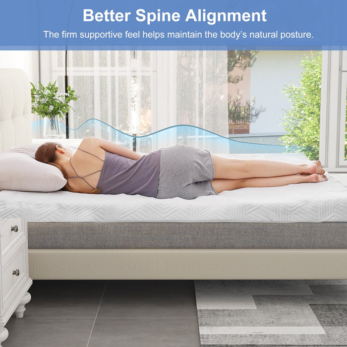 Cooling Gel Memory Foam Mattress Topper for Pressure Relief
