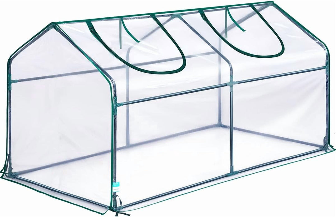Simenmax 71'' Instant Mini Greenhouse, Portable Waterproof Plant & Pet Shelter with Roll-Up Vents, High Light Transmission, for Indoor/Outdoor Use