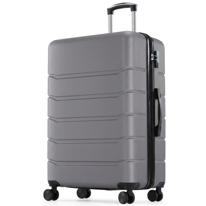 Nextay 20 Inch Hard Shell ABS Carry On Luggage, Expandable Rolling Suitcase with Double Spinner Wheels & TSA Lock, Dark Grey