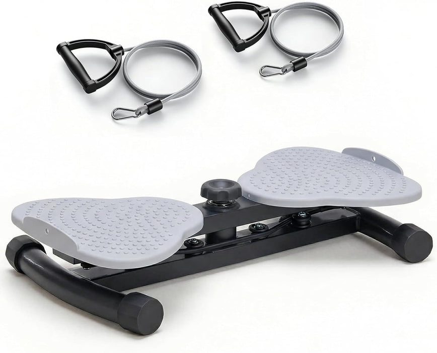 Simenmax Waist Twister Machine, 300 Lbs Capacity Ab Twister Board for Core Workout, Noiseless Home Gym Equipment for Belly Fat Loss,Gray