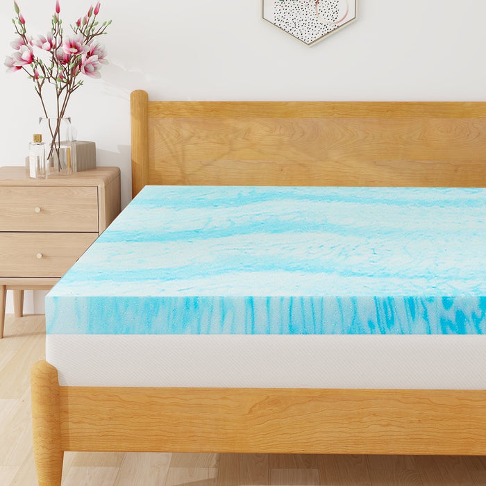Mattress Topper, Full Size Memory Foam Mattress Topper,Pressure Relief for Back Pain, 4 Inches