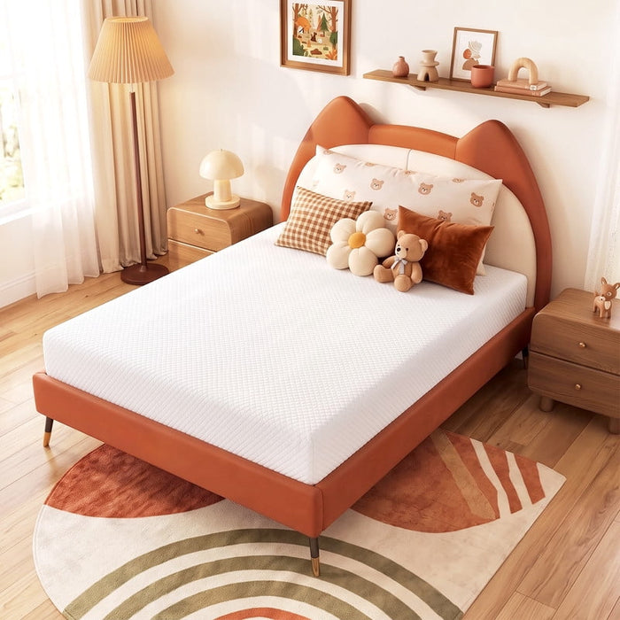 5 inch Mattress Full Size, Green Tea Gel Infused Memory Foam Mattress with Bamboo Knit Cover