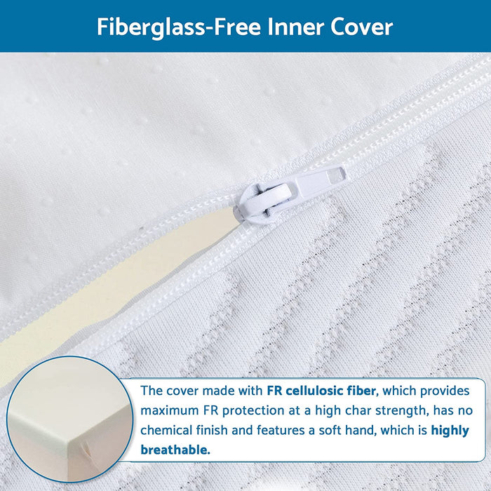 SWISH WEAVERS 8'' Queen Size Memory Foam Mattress with Cover Breathable Bed Mattress in a Box, CertiPUR-US, Made in USA