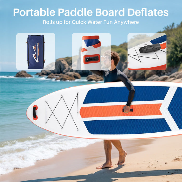 Sybels Complete Inflatable Stand Up Paddle Board Kit, Wide & Stable Design, Anti-Slip Deck, Adjustable Paddle, Ideal for Beginners to Advanced