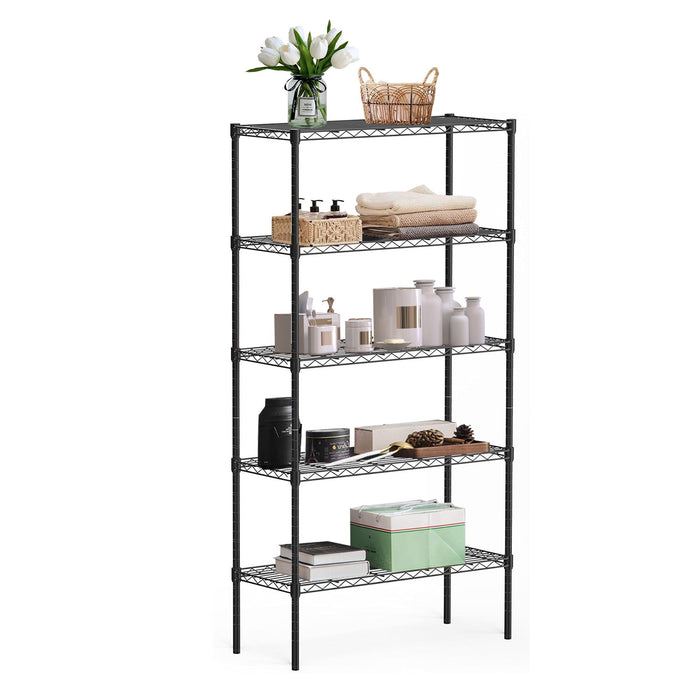 Beddle Metal Shelving Unit, Adjustable Metal Wire Racks Heavy Duty Standing Shelf Organizer for Kitchen, Closet, Pantry, Garage, Bathroom, Laundry