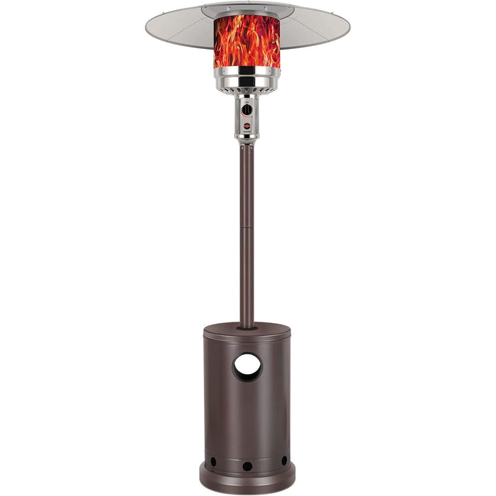 Betcozy 48,000 BTU Propane Heaters with Wheels, Patio Heater Outdoor with Round Table Design, For Deck Porch Garden Commercial Residential, 87 inches Height