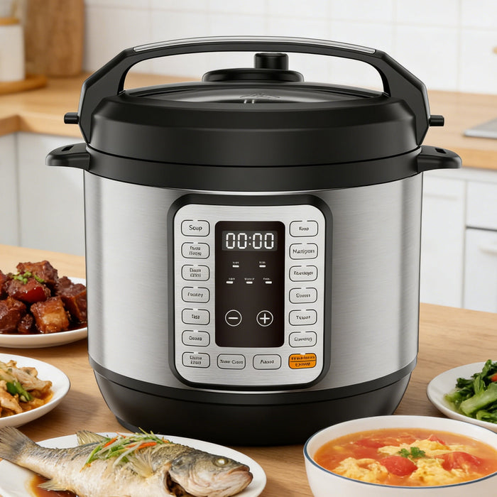 Simenmax 8Quart Electric Pressure Cooker, 24-in-1 Multi-Cooker with Stainless Steel Pot for Canning, Slow Cooking, Sauté, Yogurt