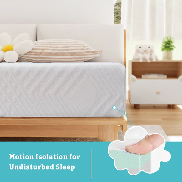 8 Inch King SizeMemory Foam Mattress, Medium Feeling Mattresses in a Box, Made in USA, White