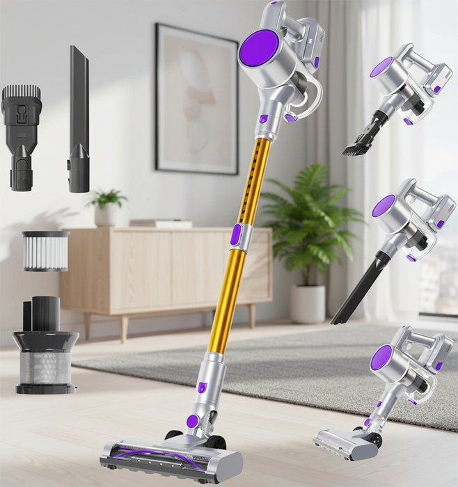 Beddle Cordless 3-in-1 Stick Vacuum Cleaner, Lightweight for Carpet, Hard Floors, Pet Hair, and Home Cleaning