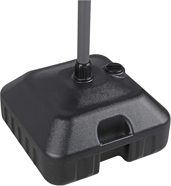 Betcozy Patio Umbrella Base, Outdoor Market Umbrella Stand, Water or Sand Self-filled , Not Included, Black Square