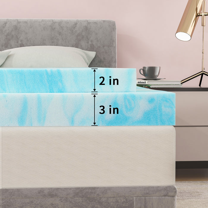 Mattress Topper, Memory Foam Mattress Topper,Pressure Relief for Back Pain