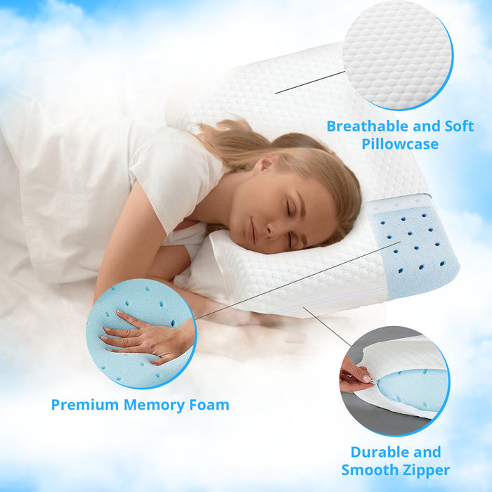 Memory Foam Pillow with Cover