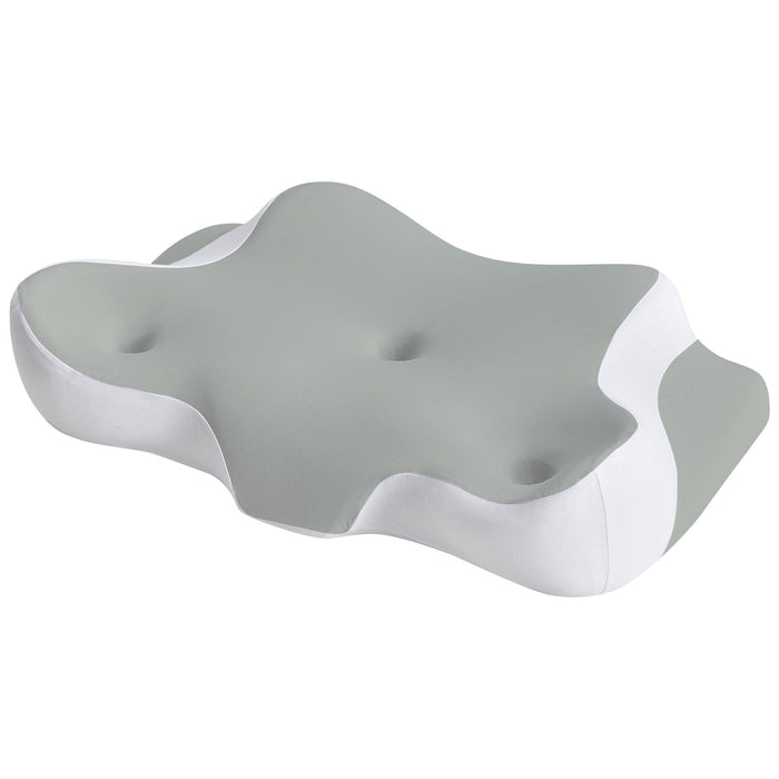 Betcozy 5" Height Neck pillow, Ergonomic Memory Foam Bed Pillow for Necks' and Shoulders' Pain Relieve, for Side, Back, Or Stomach Sleepers, Gray