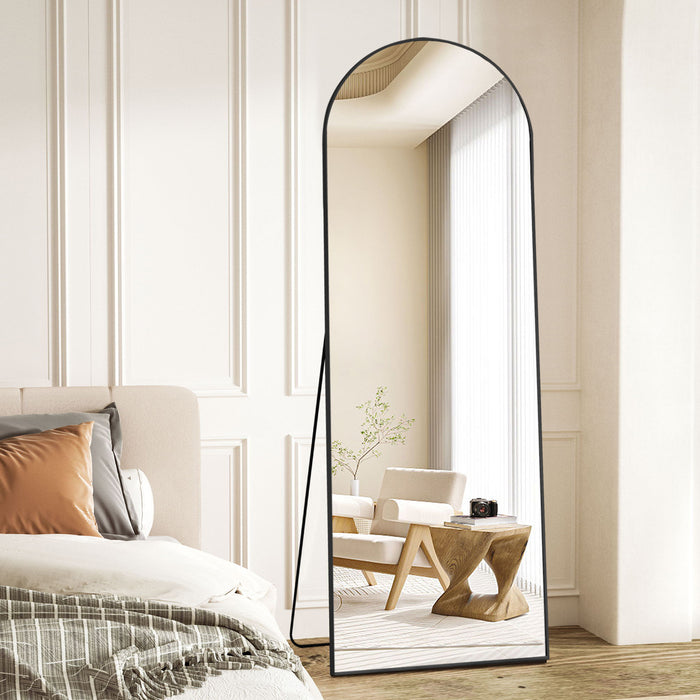 Beddle Full Length Mirror Arched Full Body Floor Mirror with Stand Wall Mirror for Bedroom Dressing
