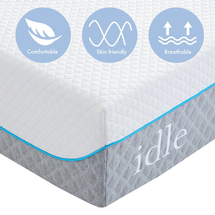 12 inch Memory Foam Queen Mattress Medium Firm Cool Gel Foam Mattress, Mattress in a box