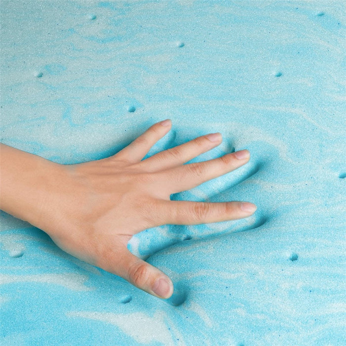 Beddle Gel Memory Foam Mattress Topper, Pressure Relief for Back Pain