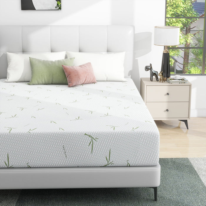Mattress in a Box,Memory Foam Mattress with Bamboo Cover,Made in USA