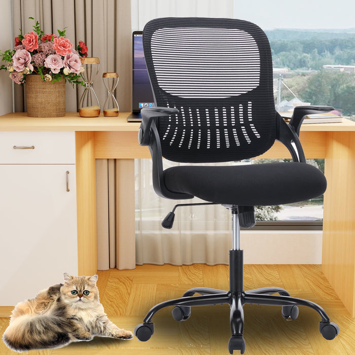 TINKLE WELL Mesh High Back Swivel Office Desk Chair, Black