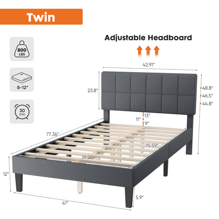 Modern Wood Platform Bed