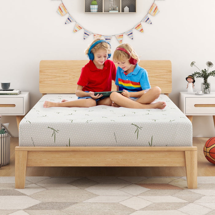 8 inch Green Tea Memory Foam Mattress Queen Size, Medium Firm