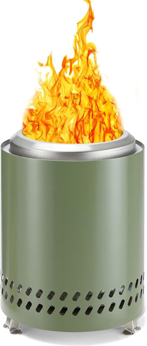 Tabletop Fire Pit, 7 inch Smokeless Fire Pits Outdoor Mini Firepit, Stainless Steel Portable Fireplaces Low Smoke