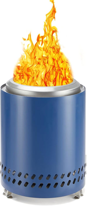 Tabletop Fire Pit, 7 inch Smokeless Fire Pits Outdoor Mini Firepit, Stainless Steel Portable Fireplaces Low Smoke