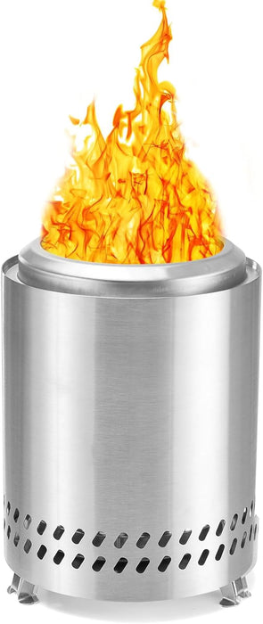 Tabletop Fire Pit, 7 inch Smokeless Fire Pits Outdoor Mini Firepit, Stainless Steel Portable Fireplaces Low Smoke