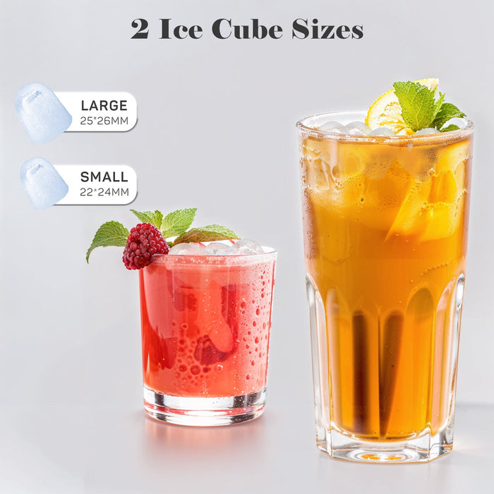 Beddle Portable Countertop Ice Maker with Self-Cleaning, 9 Cubes in 6 Mins, 26 lbs/24 Hrs,For Home Camping