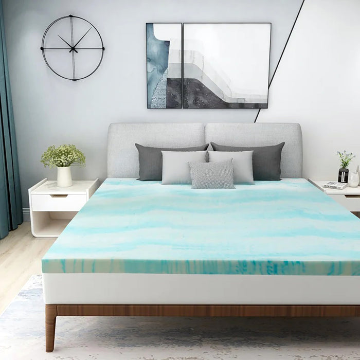 Mattress Topper, Twin XL Size Memory Foam Mattress Topper,Pressure Relief for Back Pain, 4 Inches