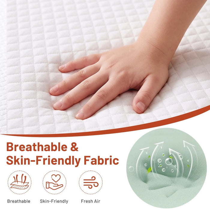 5 inch Mattress Full Size, Green Tea Gel Infused Memory Foam Mattress with Bamboo Knit Cover
