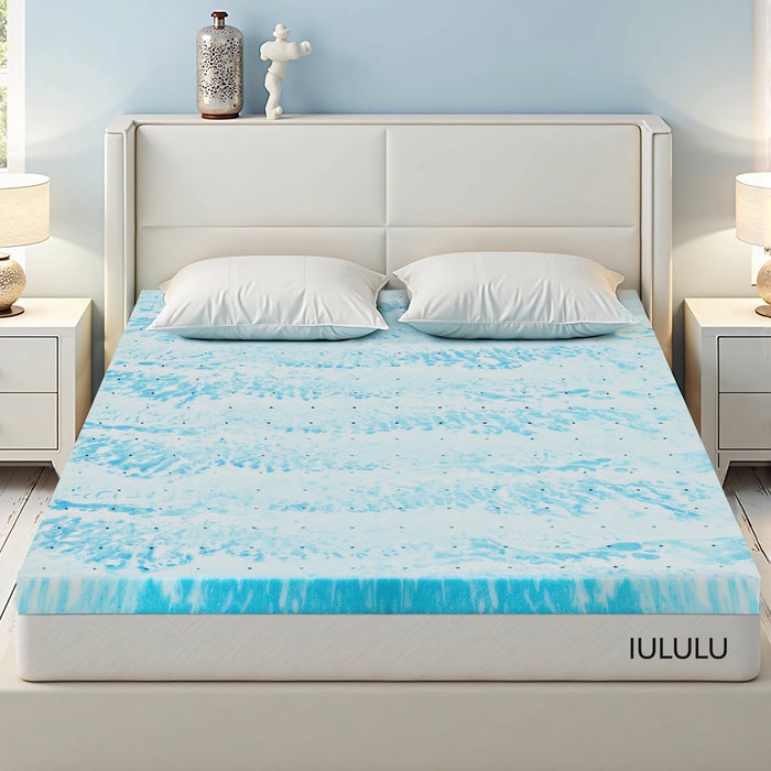 3 inch Queen Gel Infused Mattress Topper, Memory Foam Mattress Topper