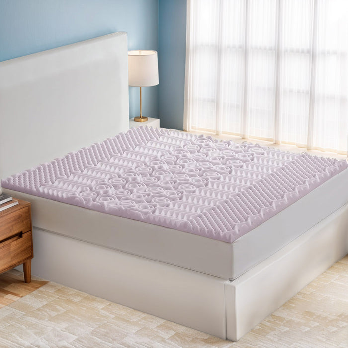 bigleap Memory Foam Mattress Topper - Queen Size Dual Layer 4 Inch Cooling Mattress Topper 2 Inch Gel Memory Foam Plus 2 Inch Pillow Top Bed Mattress Topper Cover Support Mattress Pad for Back Pain