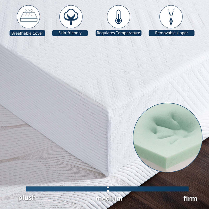 Full Mattress, 8 inch Memory Foam Mattress in a Box, Made in USA