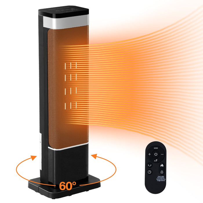 Taoset 1500W Electric Space Heater, Portable, Freestanding, for Indoor Use, Adjustable Flames