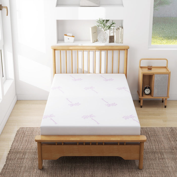 TINKLE WELL Twin 8" Memory Foam Mattress with Graphene Fabric Cover, Mattress in a Box