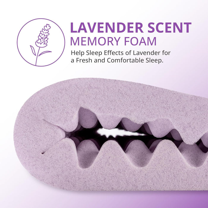 Smaioer Mattress Topper, Egg Crate Memory Foam Mattress Topper,Pressure Relief for Back Pain