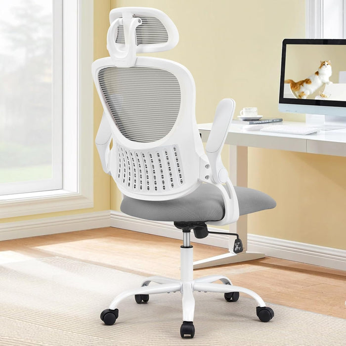 Blorly Office Chair High Back , Height Adjustable Computer Ergonomic Chair with Armrest, Black