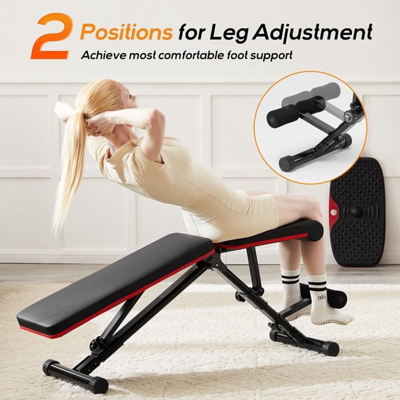 Parcus Adjustable Weight Bench, 795LBS Capacity Foldable Workout Bench for Home Gym, Incline Decline Bench Press for Full Body Strength Training