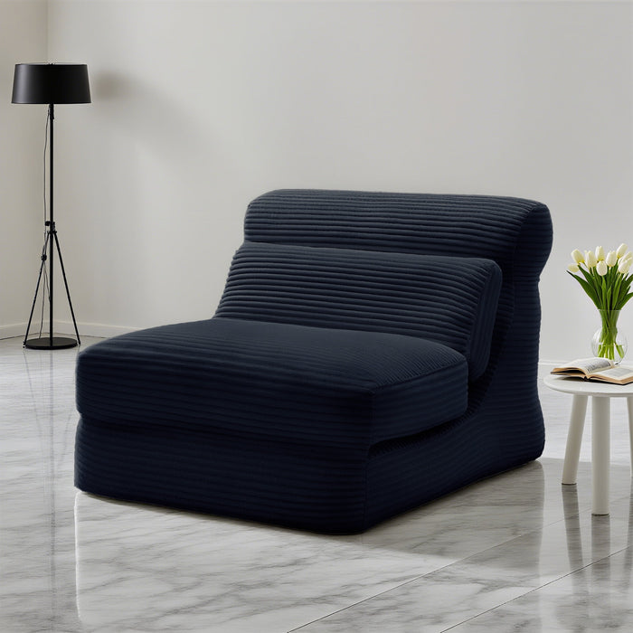 Blorly Folding Sofa Bed, Convertible Makeshift bed, Futon SofaBed Couch with Back Support, Black