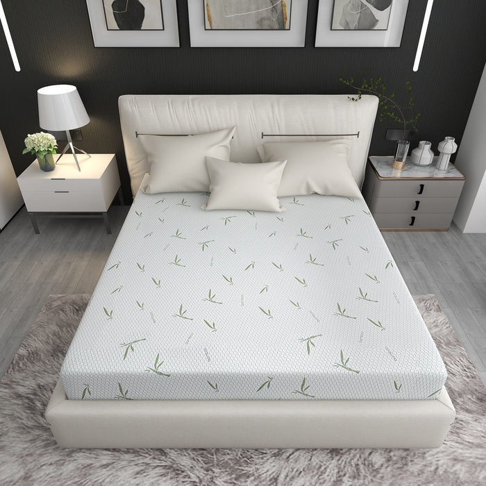 Blorly King Mattress, 8 inch Memory Foam Mattress Bed in a box, with Green Tea Cool, Medium, Made in USA