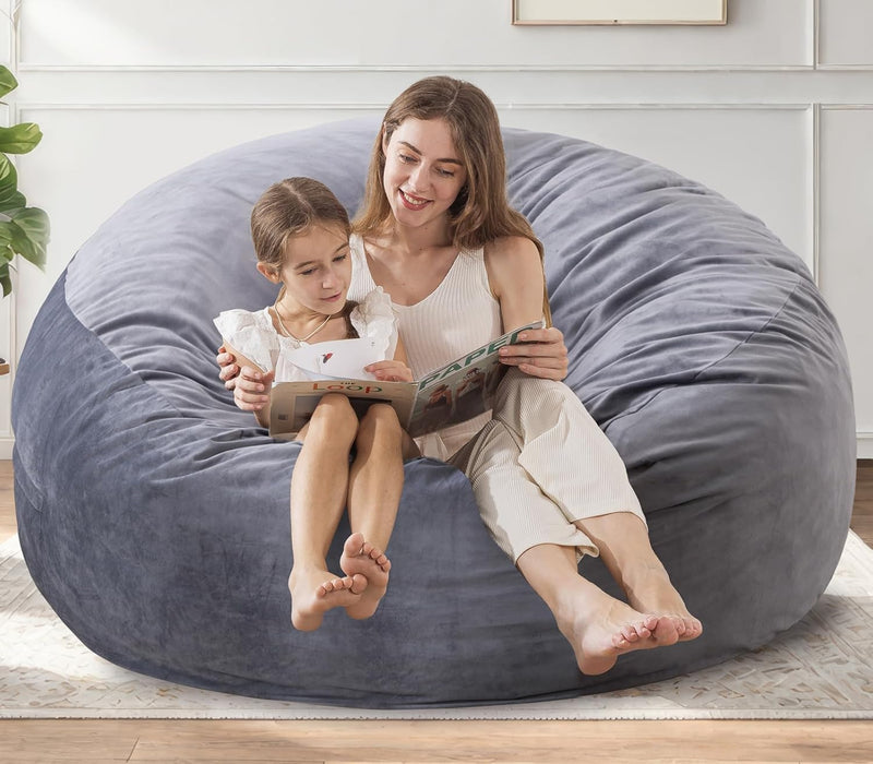 Simenmax 3FT Bean Bag Chair Beanbag, Oversized Lazy Sofa Living Room Furniture with Removable Washable Cover