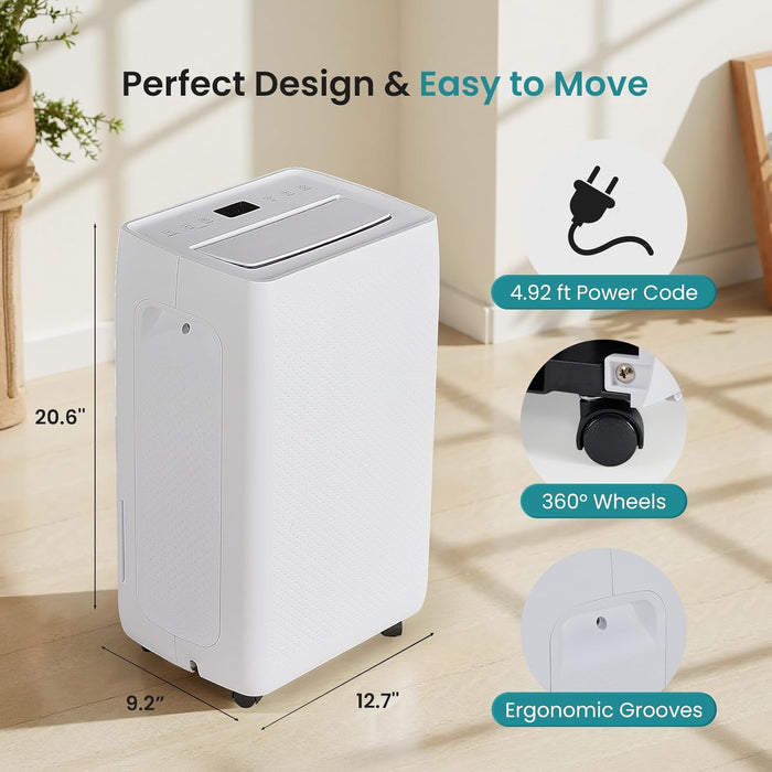 Simenmax Dehumidifiers for Basements,Whole House with Drain Hose, Dehumidifier for Home Dehumidifiers suite for Bathroom，4.5L